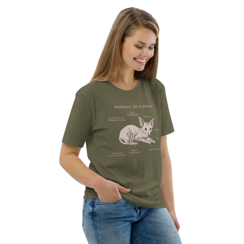 ANATOMY OF A SPHYNX UNISEX ORGANIC TEE