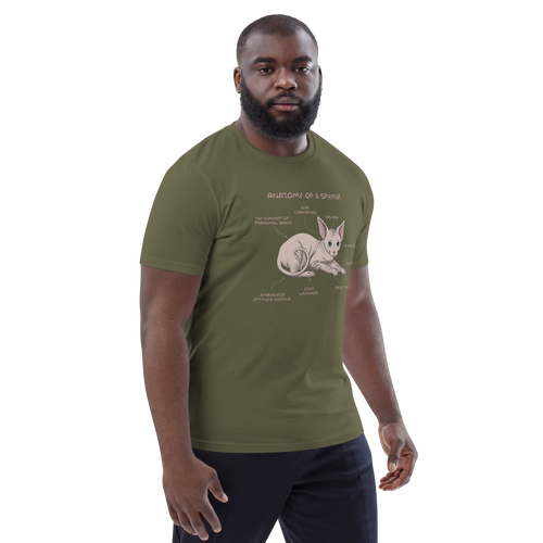 ANATOMY OF A SPHYNX UNISEX ORGANIC TEE