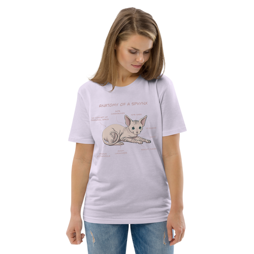 ANATOMY OF A SPHYNX UNISEX ORGANIC TEE