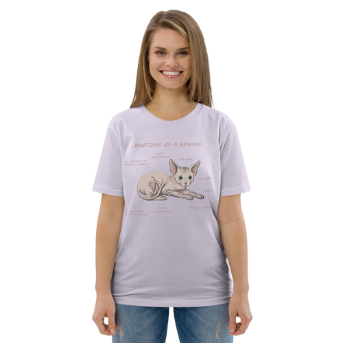 ANATOMY OF A SPHYNX UNISEX ORGANIC TEE