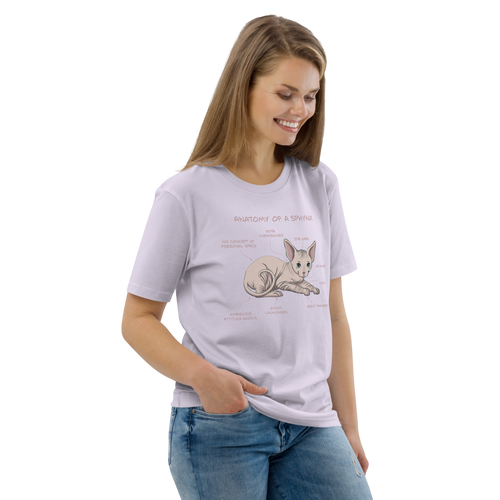 ANATOMY OF A SPHYNX UNISEX ORGANIC TEE