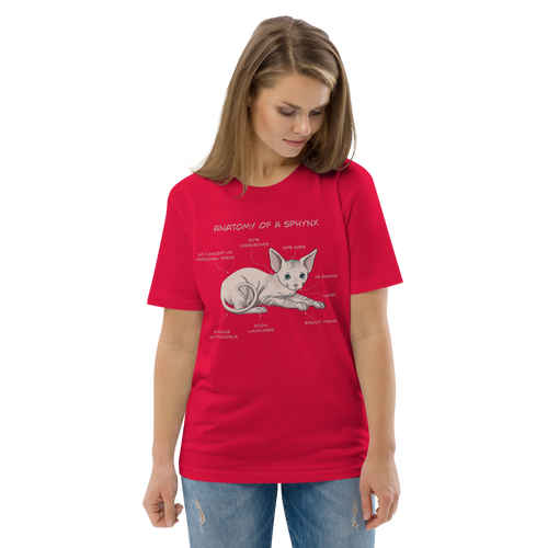 ANATOMY OF A SPHYNX UNISEX ORGANIC TEE