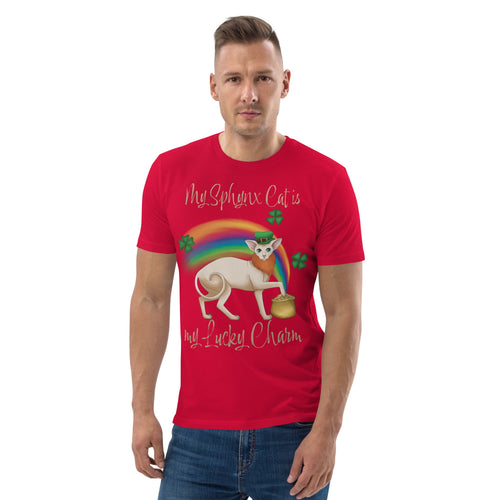 MY SPHYNX IS MY LUCKY CHARM UNISEX ECO TEE