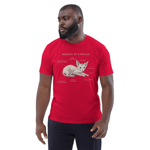 ANATOMY OF A SPHYNX UNISEX ORGANIC TEE
