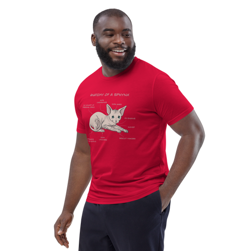 ANATOMY OF A SPHYNX UNISEX ORGANIC TEE