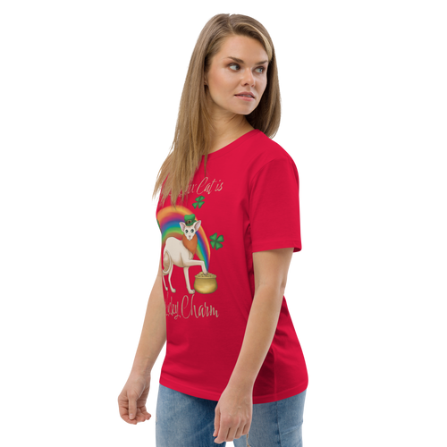 MY SPHYNX CAT IS MY LUCKY CHARM - UNISEX TEE
