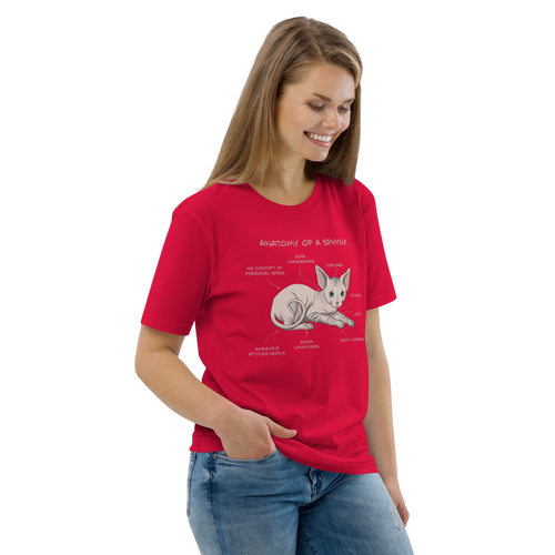 ANATOMY OF A SPHYNX UNISEX ORGANIC TEE