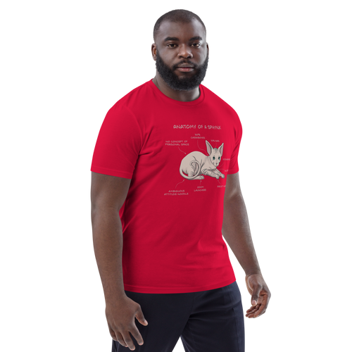 ANATOMY OF A SPHYNX UNISEX ORGANIC TEE