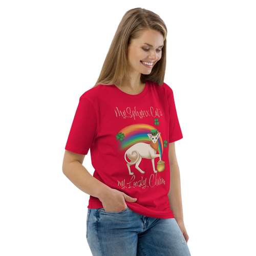 MY SPHYNX CAT IS MY LUCKY CHARM - UNISEX TEE