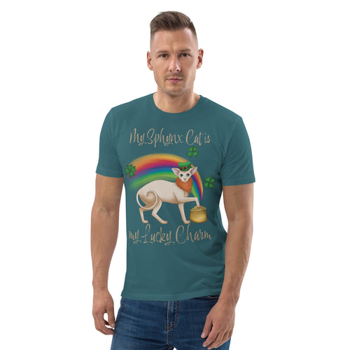 MY SPHYNX IS MY LUCKY CHARM UNISEX ECO TEE
