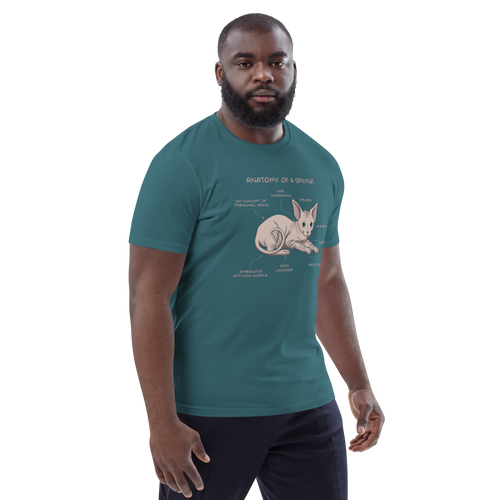 ANATOMY OF A SPHYNX UNISEX ORGANIC TEE