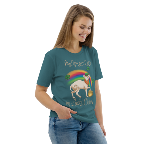 MY SPHYNX CAT IS MY LUCKY CHARM - UNISEX TEE