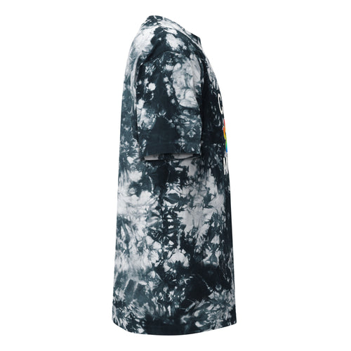 Pride Cat Mom Oversized Tie-dye T-shirt