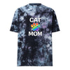 Pride Cat Mom Oversized Tie-dye T-shirt