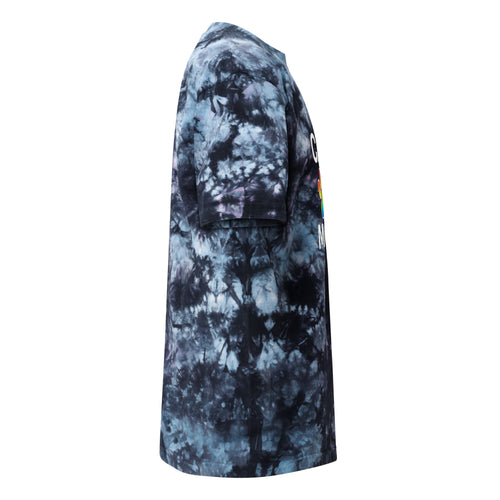 Pride Cat Mom Oversized Tie-dye T-shirt