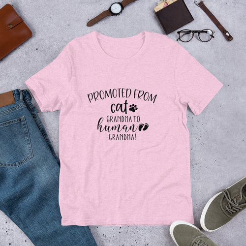 Promoted from Cat Grandma to Human Grandma T-Shirt