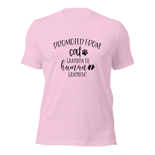 Promoted from Cat Grandma to Human Grandma T-Shirt