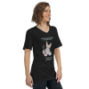 WOMAN CAN'T SURVIVE ON COFFEE ALONE WOMAN'S V-NECK TEE
