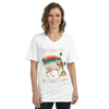 MY SPHYNX CAT IS MY LUCKY CHARM - V-NECK UNISEX TEE
