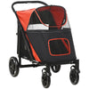 One-Click Foldable Stroller for Large Medium Small Dogs, Pet, Cats with Storage