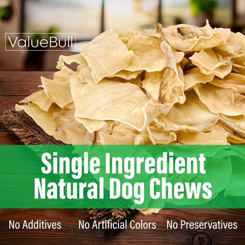 ValueBull USA Collagen Chips Dog Chews, Natural Long-Lasting Dog Treats, 25 Count