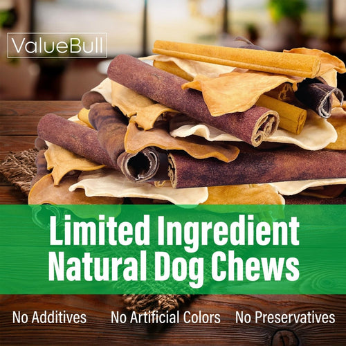 ValueBull USA Collagen Dog Chews, Fun Shapes Variety Mix, Natural Long-Lasting Dog Treats, 10 Pound Bulk Pack