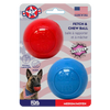 Glitter Ball 2-Pack Dog Toy | Soft Rubber Floating Fetch Ball with Treat Dispenser | USA Made