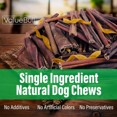 ValueBull Collagen Sticks for Dogs, Varied Shape & Size Chews, Natural Long-Lasting Dog Treats, 1 Pound