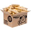 ValueBull Beef Cheek Rolls, Long Lasting Dog Chews, Jumbo 5-6 Inch, 25 Count Bulk Pack