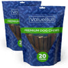 ValueBull Collagen Sticks for Dogs, 6 Inch Jumbo Chews, Natural Long-Lasting Dog Treats, 50 Count
