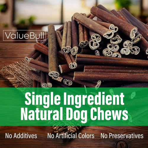 ValueBull Collagen Sticks for Dogs, 6 Inch Thick Chews, Natural Long-Lasting Dog Treats, 100 Count Bulk Pack