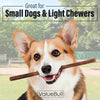 ValueBull Collagen Sticks for Small Dogs, 12 Inch Thin Chews, Natural Dog Treats, 25 Count