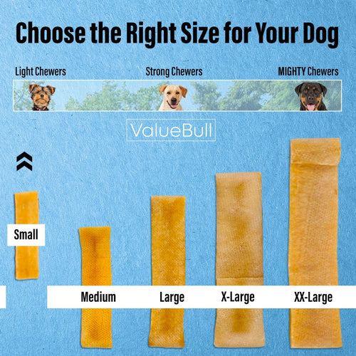 ValueBull Himalayan Yak Cheese Dog Chews, Small, 20 lb Bulk Pack