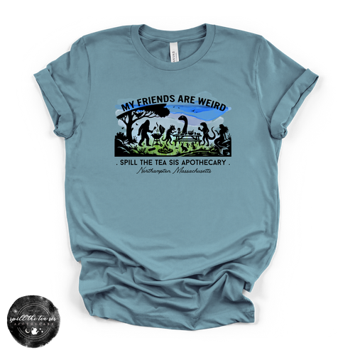 My Friends Are Weird Tee | Funny Cryptid Graphic T-Shirt