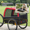 Dog Bike Trailer, Pet Cart Bicycle Carrier with 20 Air Tires, Quick-Release Wheels, Reflectors, Flag