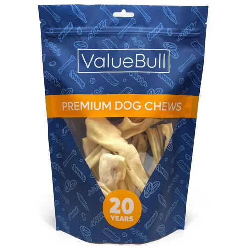 ValueBull Lamb Cheek Slices, Premium Lamb Dog Chews, 5-6 Inch, 10 Count