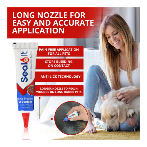 Wash It Pet Wound Wash and Seal It Pet Wound Gel Combination Pack