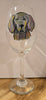 Wine Glass  - Weimaraner Stemmed