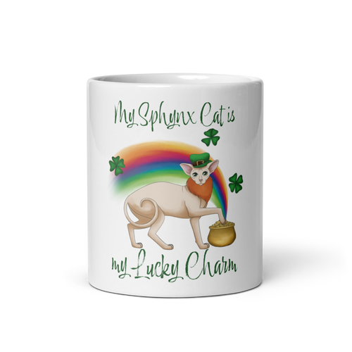 MY SPHYNX IS MY LUCKY CHARM COFFEE MUG