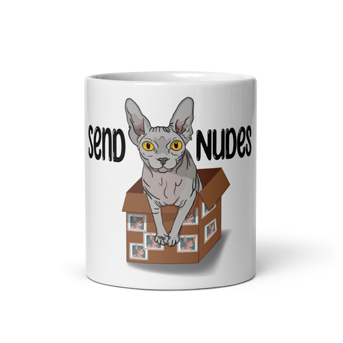 SEND NUDES SPHYNX COFFEE MUG
