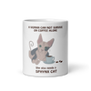 WOMAN CAN'T SURVIVE ON COFFEE ALONE COFFEE MUG
