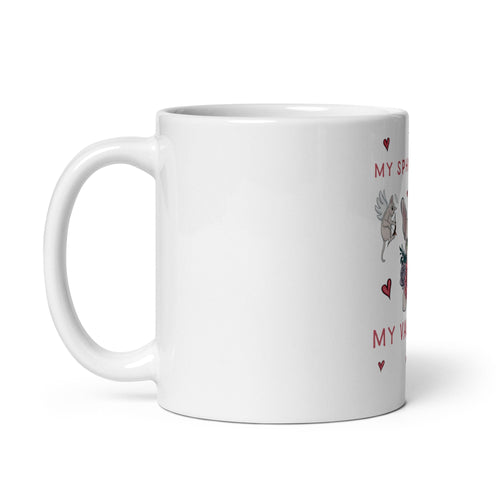 MY SPHYNX CAT IS MY VALENTINE COFFEE MUG