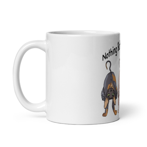 NOTHING BUTT SPHYNX CATS COFFEE MUG