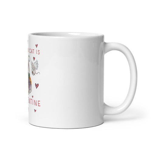 MY SPHYNX CAT IS MY VALENTINE COFFEE MUG