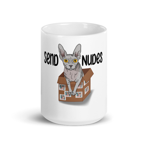SEND NUDES SPHYNX COFFEE MUG