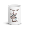 WOMAN CAN'T SURVIVE ON COFFEE ALONE COFFEE MUG