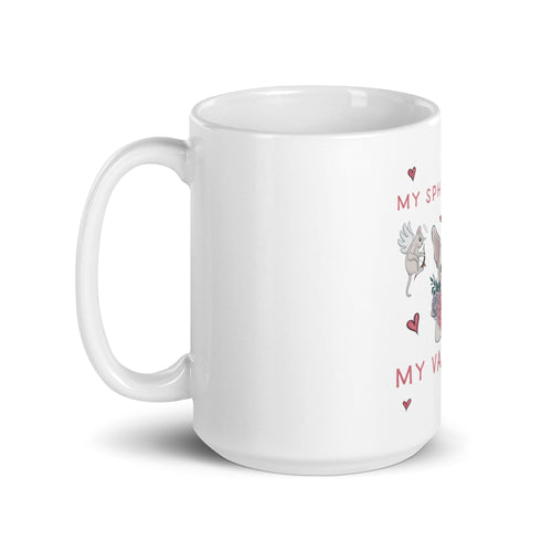 MY SPHYNX CAT IS MY VALENTINE COFFEE MUG