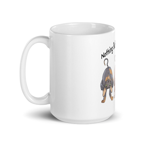 NOTHING BUTT SPHYNX CATS COFFEE MUG