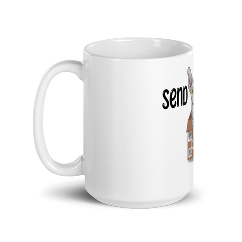 SEND NUDES SPHYNX COFFEE MUG