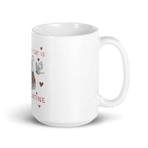 MY SPHYNX CAT IS MY VALENTINE COFFEE MUG